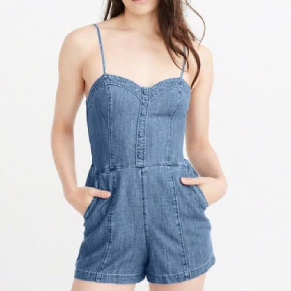 Abercrombie & Fitch Denim Jumpsuit